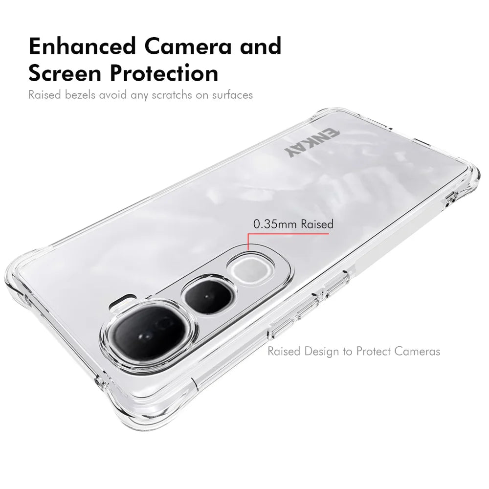 ENKAY HAT PRINCE For vivo Y400 Pro 5G Clear Phone Case   Shockproof Anti-slip TPU Cover - Transparent - 3