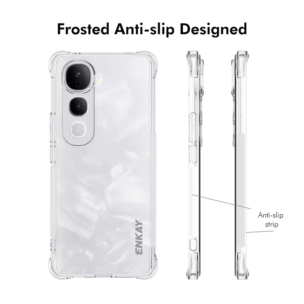 ENKAY HAT PRINCE For vivo Y400 Pro 5G Clear Phone Case   Shockproof Anti-slip TPU Cover - Transparent - 4