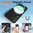 For Samsung Galaxy S25 FE Magnetic Case Anti-Drop Liquid Silicone Phone Cover - Black - 3