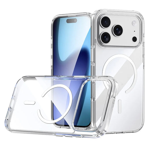 SULADA For iPhone 17 Pro Case Compatible with MagSafe TPU + PC Crystal Clear Phone Cover - 1