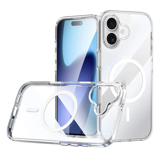 SULADA For iPhone 17 Case Compatible with MagSafe TPU + PC Crystal Clear Phone Cover - 1