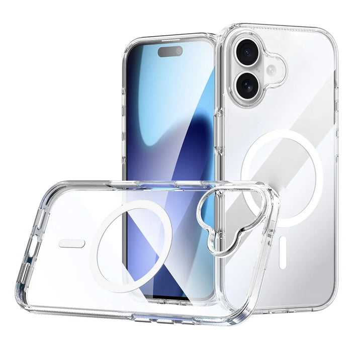 SULADA For iPhone 17 Case Compatible with MagSafe TPU + PC Crystal Clear Phone Cover - 1