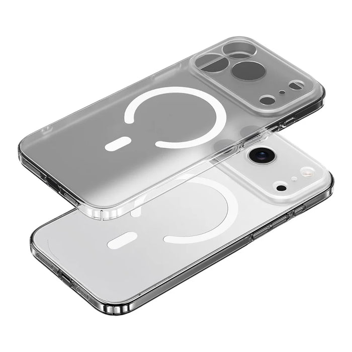 SULADA For iPhone 17 Pro Case Compatible with MagSafe PC+TPU Matte Translucent Back Cover - 1