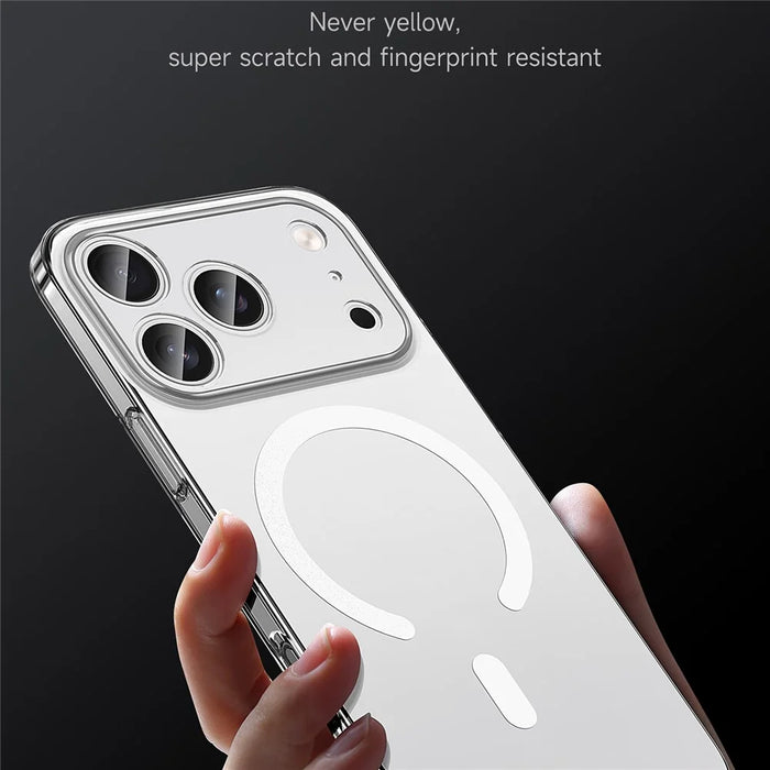 SULADA For iPhone 17 Pro Case Compatible with MagSafe PC+TPU Matte Translucent Back Cover - 4