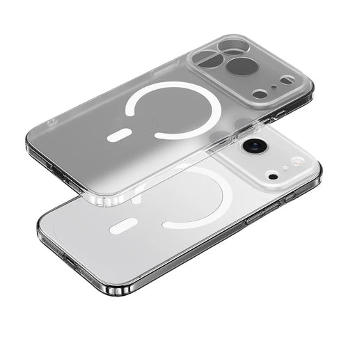 SULADA For iPhone 17 Pro Max Case Compatible with MagSafe PC+TPU Matte Translucent Back Cover - 1