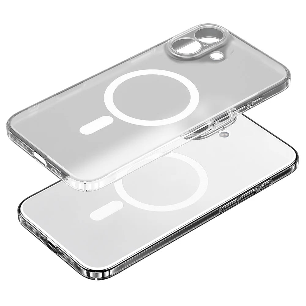 SULADA For iPhone 17 Case Compatible with MagSafe PC+TPU Matte Translucent Back Cover - 1