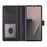 For Samsung Galaxy Z Fold7 5G Leather Case Wallet Stand Phone Cover with Wrist Strap - Black - 4
