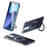 SULADA For iPhone 17 Case Compatible with MagSafe Kickstand PU + PC Phone Cover Carbon Fiber Texture - Blue - 1