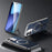 SULADA For iPhone 17 Case Compatible with MagSafe Kickstand PU + PC Phone Cover Carbon Fiber Texture - Blue - 2