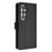 For Samsung Galaxy Z Fold7 5G Wallet Case RFID Blocking Calf Texture Leather Stand Phone Cover with Strap - Black - 3