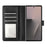 For Samsung Galaxy Z Fold7 5G Wallet Case RFID Blocking Calf Texture Leather Stand Phone Cover with Strap - Black - 4