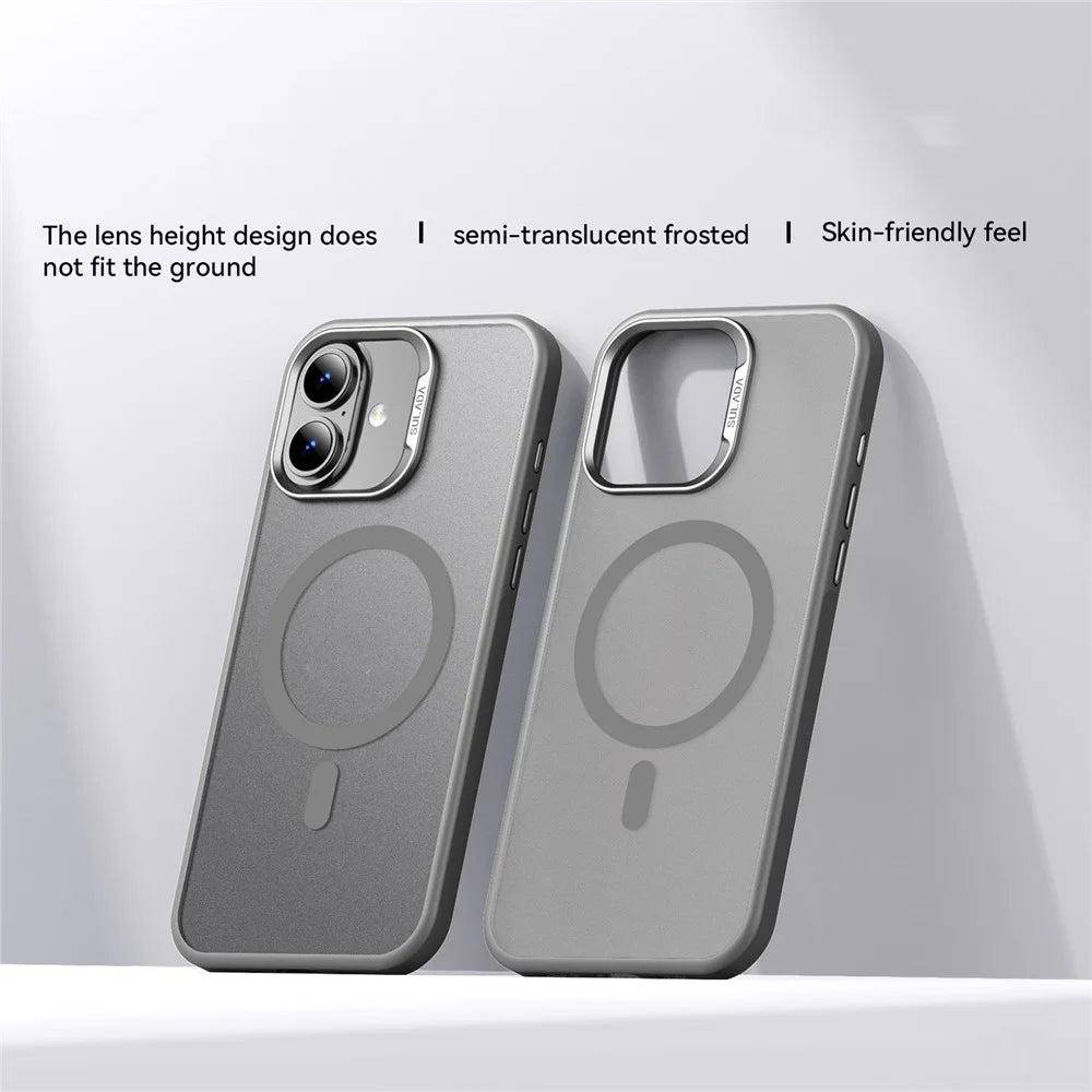 SULADA For iPhone 17 Case Compatible with MagSafe PC + TPU Phone Cover - Titanium Grey - 2