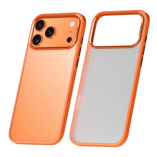 SULADA For iPhone 17 Pro Case PC+TPU Shockproof Matte Phone Protector Cover - Orange - 1