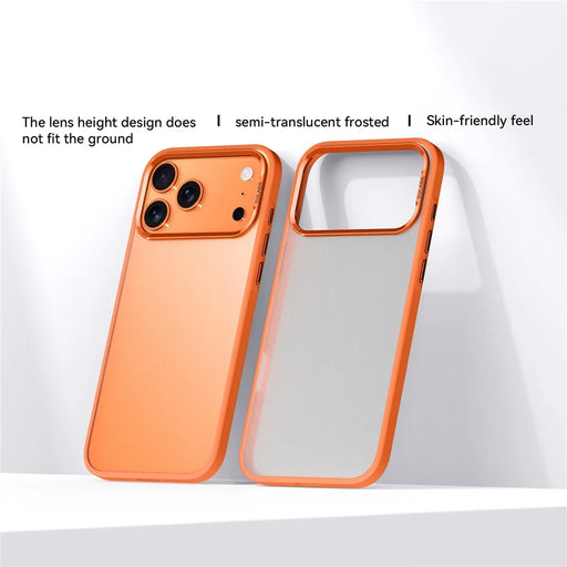 SULADA For iPhone 17 Pro Case PC+TPU Shockproof Matte Phone Protector Cover - Orange - 2
