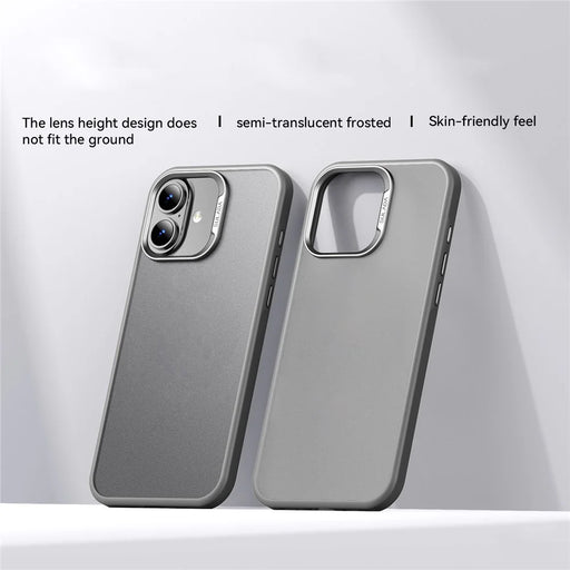 SULADA For iPhone 17 Case PC+TPU Shockproof Matte Phone Protector Cover - Titanium Grey - 2