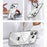 SULADA For iPhone 17 Pro Case Compatible with MagSafe Electroplated Foldable Kickstand Clear PC Phone Cover - Titanium - 2