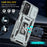 For Samsung Galaxy A03s (164.2mm) Hybrid Hard PC Soft TPU Case Kickstand Back Shell with Camera Cover - Grey - 6