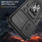 For Samsung Galaxy A03s (165.8mm) (US) Hybrid Hard PC Soft TPU Case Ring Car Mount Kickstand Back Shell with Camera Cover - Black - 2