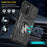 For Samsung Galaxy A03s (166.5mm) Hybrid Hard PC Soft TPU Shockproof Case Ring Car Mount Kickstand Back Shell with Camera Cover - Black - 6