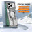 Glacier Series for iPhone 17 Pro Max Bumper Case Rotating Kickstand Metal Phone Cover Compatible with MagSafe - Dark Grey - 2