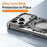 Glacier Series for iPhone 17 Pro Max Bumper Case Rotating Kickstand Metal Phone Cover Compatible with MagSafe - Dark Grey - 5