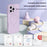 For iPhone 15 Pro Case Compatible with MagSafe Soft Skin-Touch Liquid Silicone + PC Phone Cover - Light Purple - 3