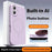 For iPhone 16 Case Compatible with MagSafe Liquid Silicone + PC Phone Cover with Camera Touch Control Button - Light Purple - 2
