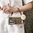 For Samsung Galaxy Z Fold7 5G Case Leopard Print Leather + PC Phone Cover with Guitar Pendant and Strap - Brown - 3