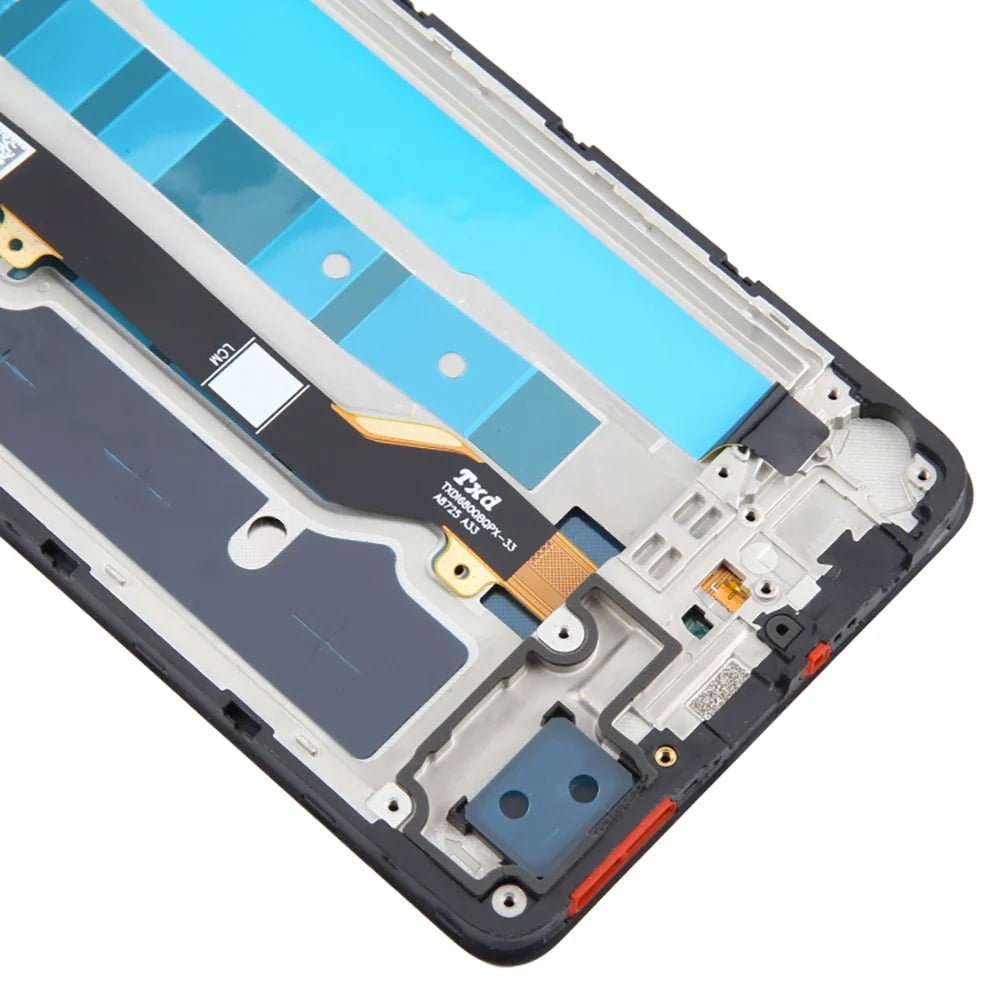 For TECNO Spark 20 Pro KJ6 Grade C LCD Screen and Digitizer Assembly + Frame Part (Without Logo) - 4