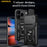 AMORUS For iPhone 17 Pro Case Kickstand PC + TPU Phone Cover with Camera Lens Slider - Black - 2