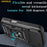 AMORUS For iPhone 17 Pro Case Kickstand PC + TPU Phone Cover with Camera Lens Slider - Black - 3