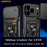 AMORUS For iPhone 17 Pro Case Kickstand PC + TPU Phone Cover with Camera Lens Slider - Black - 4