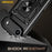 AMORUS For iPhone Air Case Kickstand PC + TPU Phone Cover with Camera Lens Slider - Black - 4