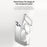 SULADA For iPhone 17 Pro Max Case Compatible with MagSafe Electroplated Foldable Kickstand Clear PC Phone Cover - Titanium - 2