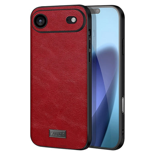 SULADA For iPhone Air Case PU Leather + TPU + PC Back Phone Cover - Red - 1