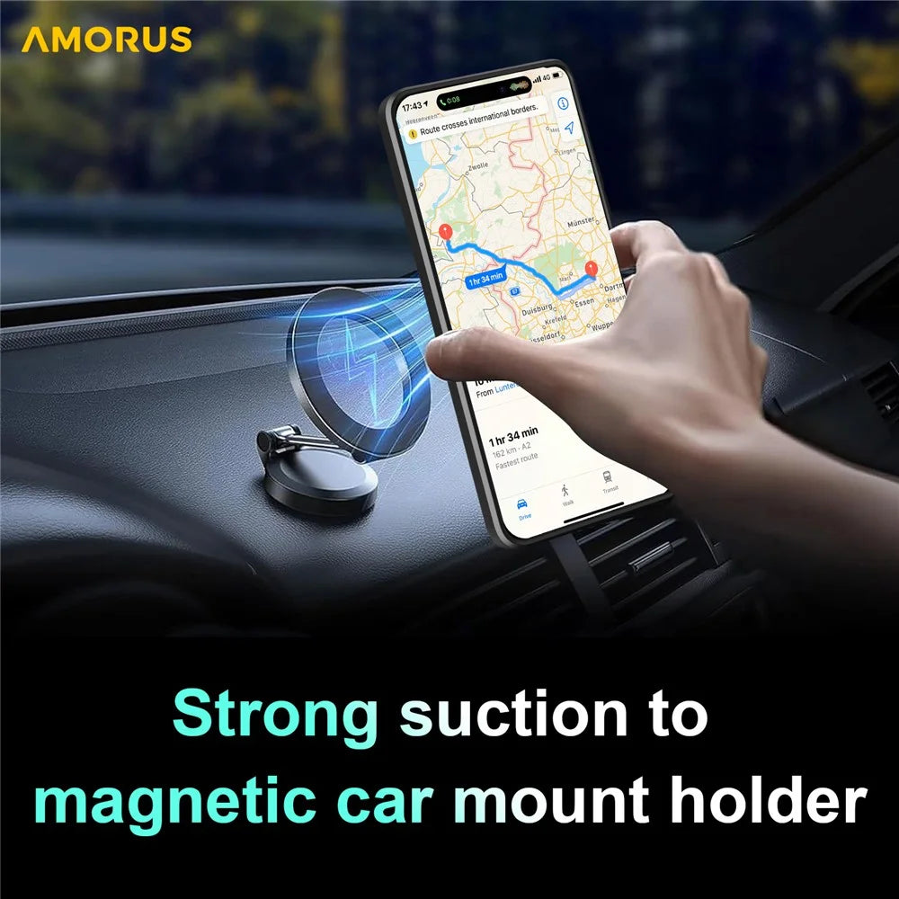 AMORUS For iPhone 17e / 16e Case Kickstand PC + TPU Phone Cover with Camera Lens Slider - Black - 5