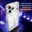SULADA For iPhone 17 Pro Max Case Ultra Thin Electroplated TPU Clear Phone Cover - Silver - 4