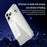 SULADA For iPhone 17 Pro Max Case Ultra Thin Electroplated TPU Clear Phone Cover - Silver - 5
