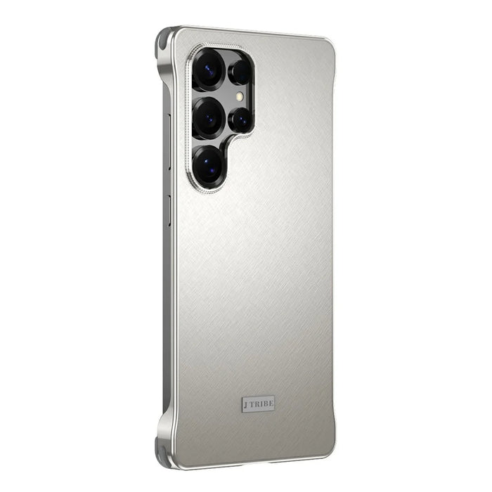 For Samsung Galaxy S25 Ultra Case PC + Silicone + Alloy Matte Phone Cover - Titanium - 1