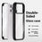 For iPhone 17 Pro Case Double-Sided Tempered Glass + Silicone + TPU Phone Cover - Midnight Green - 3