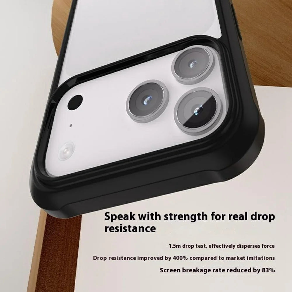 For iPhone 17 Pro Max Case Double-Sided Tempered Glass + Silicone + TPU Phone Cover - Midnight Green - 4
