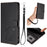 For iPhone Air Wallet Case with Wrist Strap Love Cat Pattern Imprint Leather Phone Cover - Black - 2