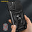 AMORUS For iPhone 16 Pro Max Case Kickstand PC + TPU Phone Cover with Camera Lens Slider - Blue - 5