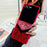 For Samsung Galaxy Z Flip7 5G Case Stone Decor Glitter Leopard Splicing Plush PC Phone Cover - Red - 2