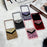 For Samsung Galaxy Z Flip7 5G Case Stone Decor Glitter Leopard Splicing Plush PC Phone Cover - Red - 4