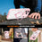 For iPhone 17 Pro Case Skin Touch Solid Color TPU + PC Phone Cover with Magnetic Kickstand - Pink - 3