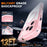 For iPhone 17 Pro Case Skin Touch Solid Color TPU + PC Phone Cover with Magnetic Kickstand - Pink - 5