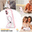 For iPhone 17 Case Skin Touch Solid Color TPU + PC Phone Cover with Magnetic Kickstand - Pink - 2