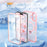 For iPhone 17 Case Skin Touch Solid Color TPU + PC Phone Cover with Magnetic Kickstand - Pink - 4