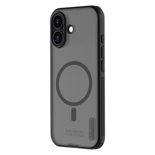 NILLKIN Frosted Shield Pro for iPhone 17 Case Compatible with MagSafe PC + TPU Phone Cover - Transparent Black - 2
